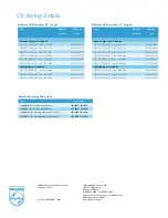 Preview for 4 page of Philips Affinium LFM 200 Specifications