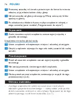 Preview for 76 page of Philips Airstylist HP4653 User Manual