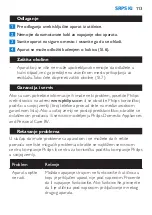 Preview for 113 page of Philips Airstylist HP4653 User Manual