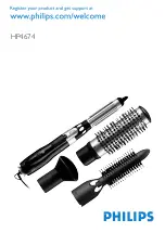 Preview for 1 page of Philips Airstylist Ion HP4674 Manual