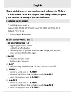 Preview for 5 page of Philips AJ 3650 User Manual