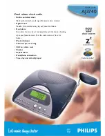 Предварительный просмотр 1 страницы Philips AJ 3740 Brochure