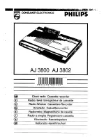 Предварительный просмотр 1 страницы Philips AJ 3800 User Manual