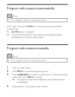 Предварительный просмотр 26 страницы Philips AJ1003 User Manual