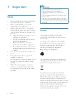 Предварительный просмотр 4 страницы Philips AJ1050 User Manual