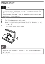 Предварительный просмотр 6 страницы Philips AJ110 User Manual