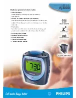 Preview for 1 page of Philips AJ3000/17 Product Information