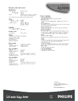 Preview for 2 page of Philips AJ3000/17 Product Information