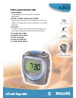 Philips AJ3000 Datasheet предпросмотр