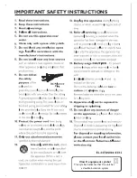 Предварительный просмотр 3 страницы Philips AJ300D Owner'S Manual