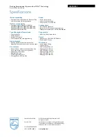 Preview for 3 page of Philips AJ300D Specifications