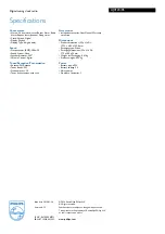 Preview for 3 page of Philips AJ3123 Specifications