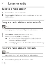 Предварительный просмотр 16 страницы Philips AJ3138 User Manual