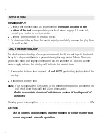 Preview for 4 page of Philips AJ3225 User Manual