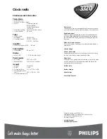 Preview for 2 page of Philips AJ3320/00 Product Information