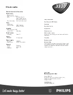 Preview for 2 page of Philips AJ3330 Product Information