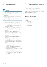 Предварительный просмотр 3 страницы Philips AJ3800/12 User Manual