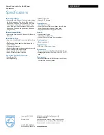 Preview for 3 page of Philips AJ5300D Specifications