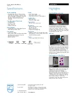 Preview for 2 page of Philips AJ7030D Specifications