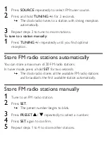 Предварительный просмотр 14 страницы Philips AJ7030DB User Manual