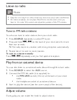 Preview for 22 page of Philips AJ7035D User Manual