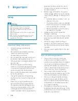 Preview for 4 page of Philips AJ7245D User Manual