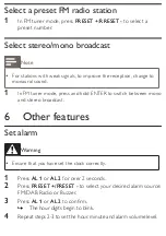 Preview for 15 page of Philips AJB1002 User Manual