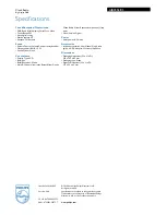 Preview for 3 page of Philips AJB3552 Specifications