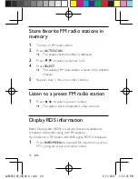 Предварительный просмотр 20 страницы Philips AJB3552 User Manual