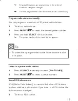 Предварительный просмотр 19 страницы Philips AJB4500 User Manual