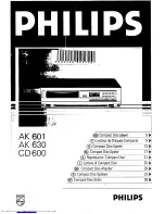 Philips AK 630 Quick Manual preview
