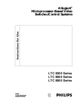 Philips Allegiant LTC 8500 Series Instructions For Use Manual preview