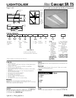 Philips Alter Concept SR T5 Specification предпросмотр