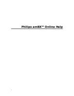 Предварительный просмотр 1 страницы Philips amBX SGC5101BD Online Help Manual