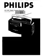 Предварительный просмотр 1 страницы Philips AQ 4420 User Manual