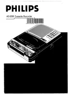 Предварительный просмотр 1 страницы Philips AQ 6350 User Manual