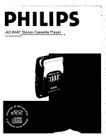 Предварительный просмотр 3 страницы Philips AQ 6443 Operating Instructions Manual