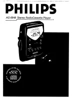 Предварительный просмотр 3 страницы Philips AQ 6548 User Manual