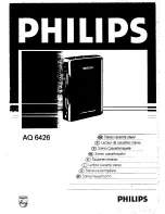 Preview for 3 page of Philips AQ6426 User Manual