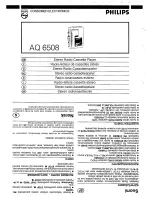 Предварительный просмотр 3 страницы Philips AQ6508 User Manual