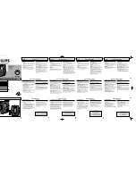 Preview for 1 page of Philips AQ6562/00 Instructions For Use