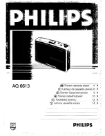 Предварительный просмотр 2 страницы Philips AQ6613 User Manual