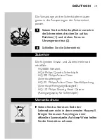 Preview for 17 page of Philips Aquagenic Quadra HQ7405 User Manual