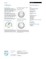 Preview for 2 page of Philips ARCITONE 33607/31/16 Specification Sheet