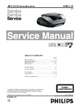 Preview for 1 page of Philips ARG137 Service Manual