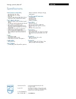 Preview for 3 page of Philips AS 141 - Specifications