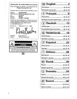 Preview for 2 page of Philips AS 505 User Manual