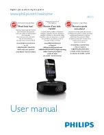 Предварительный просмотр 1 страницы Philips AS111 User Manual