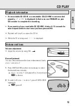 Preview for 13 page of Philips AT9230 User Manual