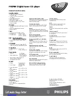 Preview for 2 page of Philips AT9240 Specifications